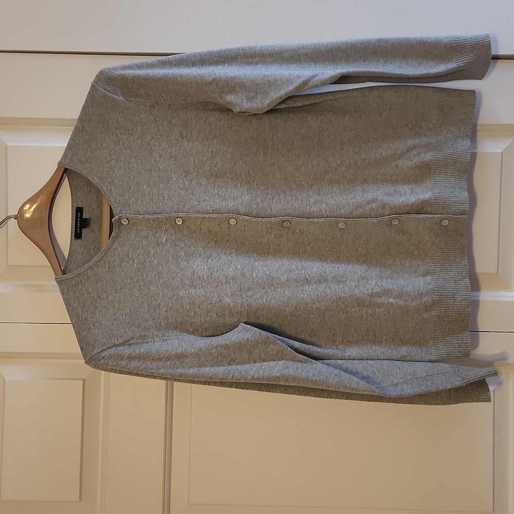 Lands' End  Supima cotton cardigan sweater